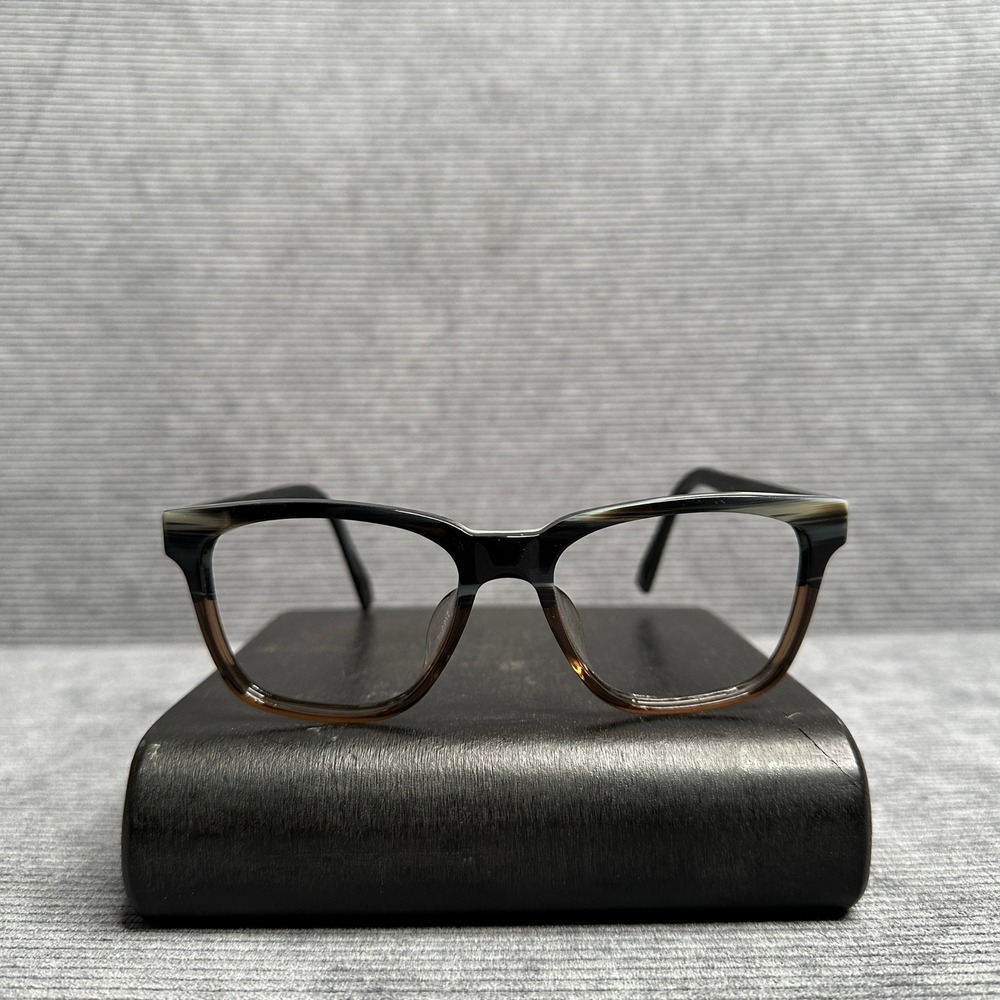 Warby Parker Barkley LBF 125 Square Eyeglasses Two Tone Brown Gradient 54-17-142